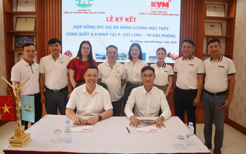 SCL ký kết dự án điện mặt trời áp mái 6,4 MWp tại Hải Phòng